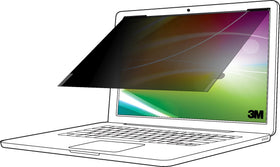 3M Bright Screen Privacy Filter on a 14-inch laptop, front view, privacy with clear text