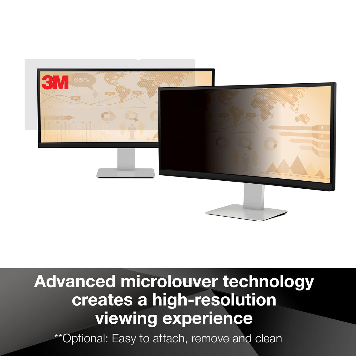 3M PF280W9B reversible gloss and matte sides demonstrated