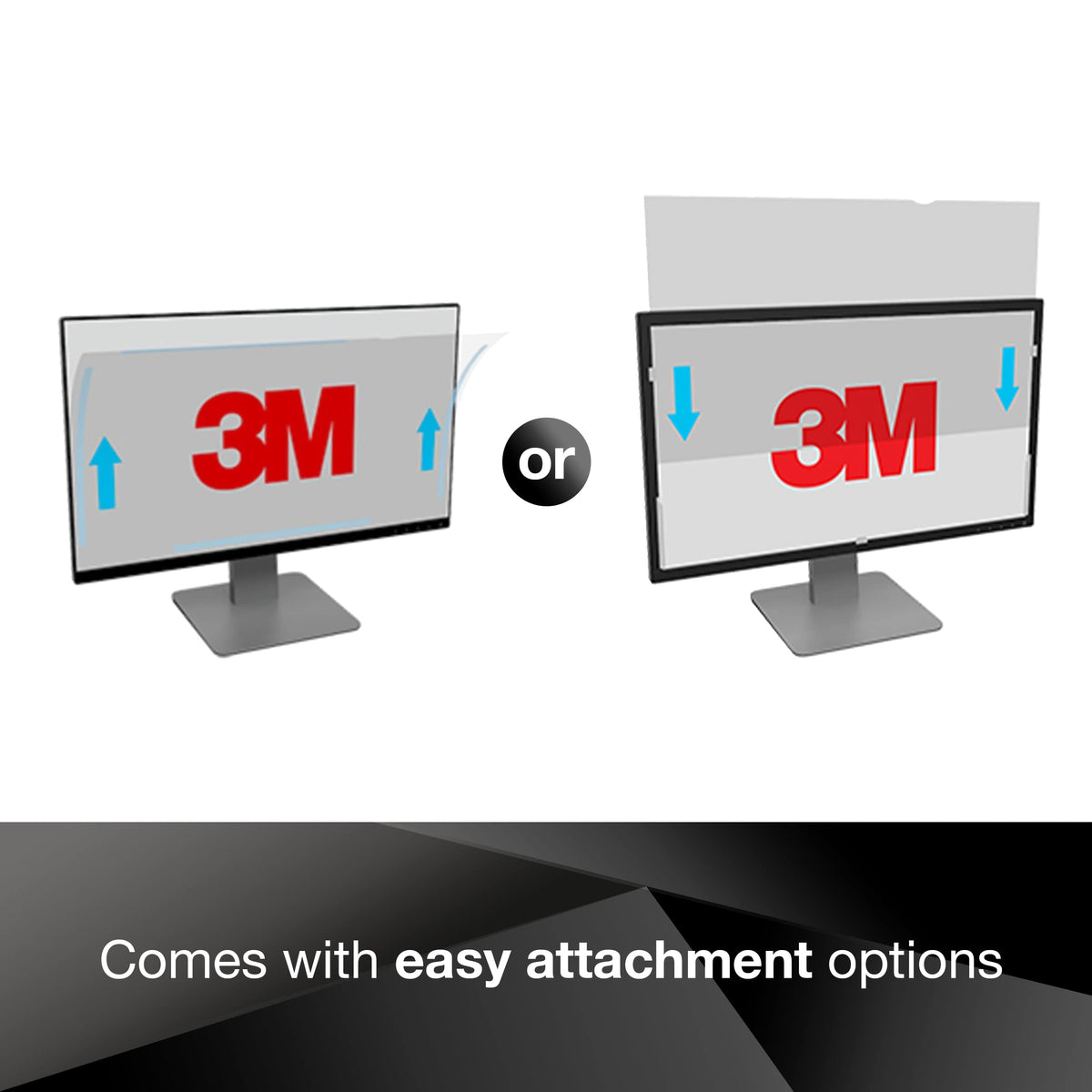3M PF320W9B compatible with curved displays for modern setups
