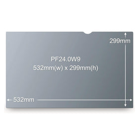 3M privacy filter installation with adhesive tabs for easy residue-free mounting
