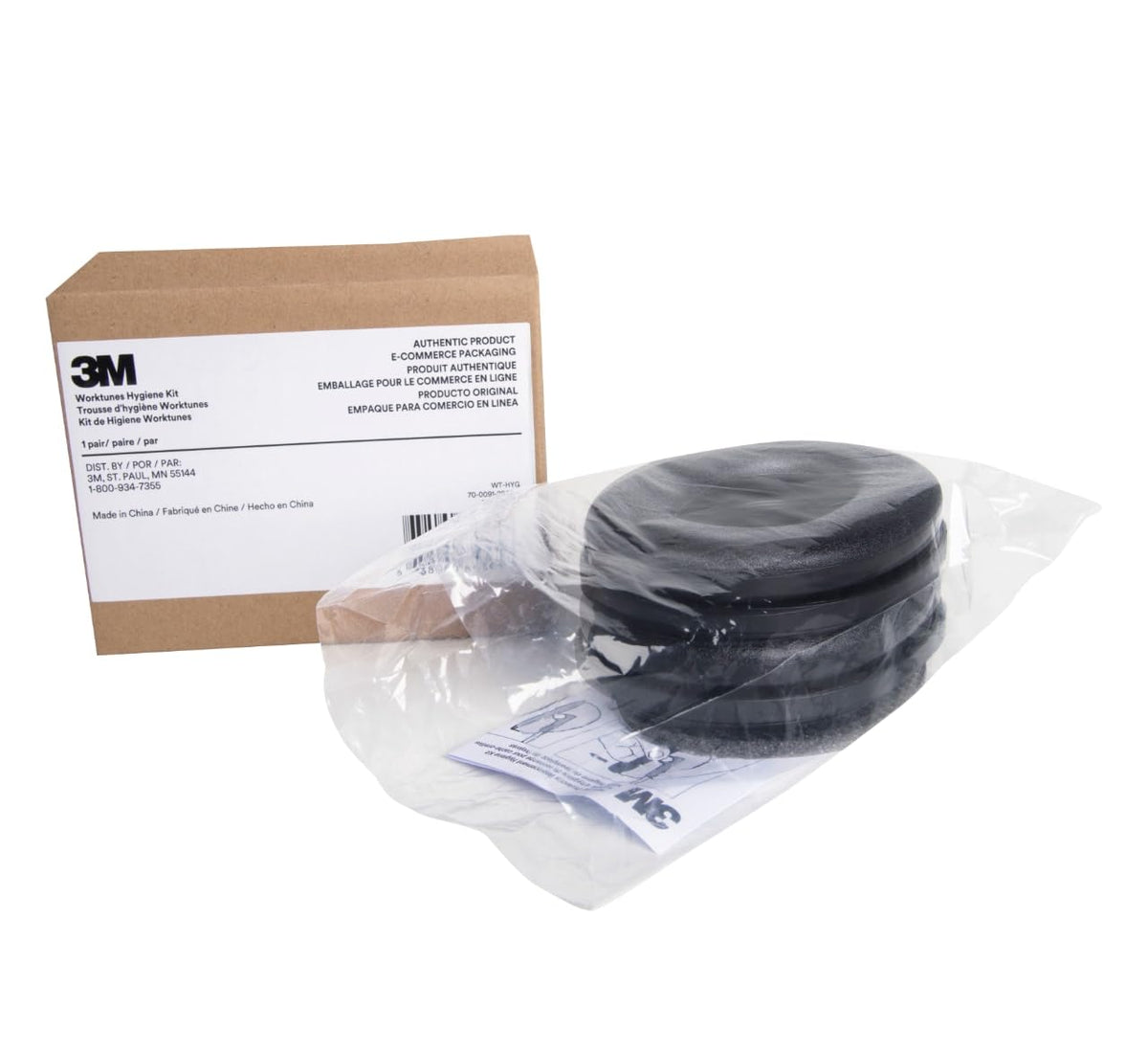 3M WorkTunes ear cushion hygiene kit for improved comfort and hygiene.