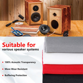 4Bang easy-cut installable speaker fabric for wrinkle-free fitting.