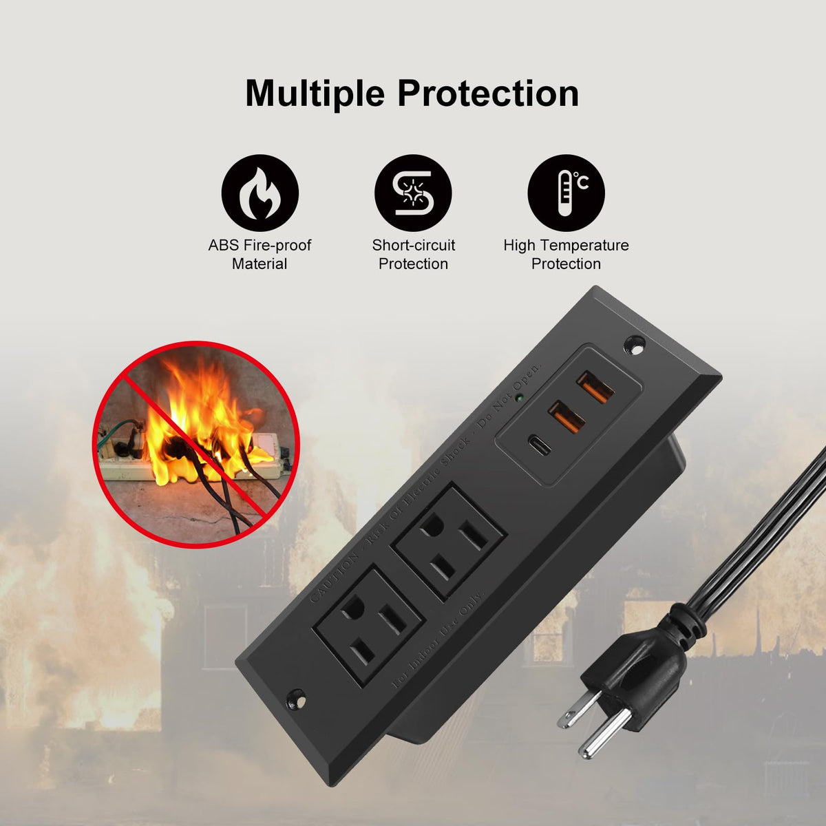 4 LEAF fire-proof material construction detail