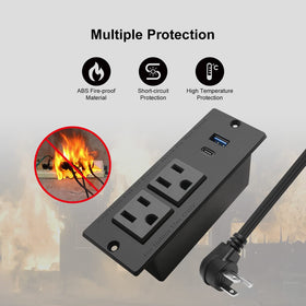 4 LEAF fire-resistant PC shell protects connected devices.