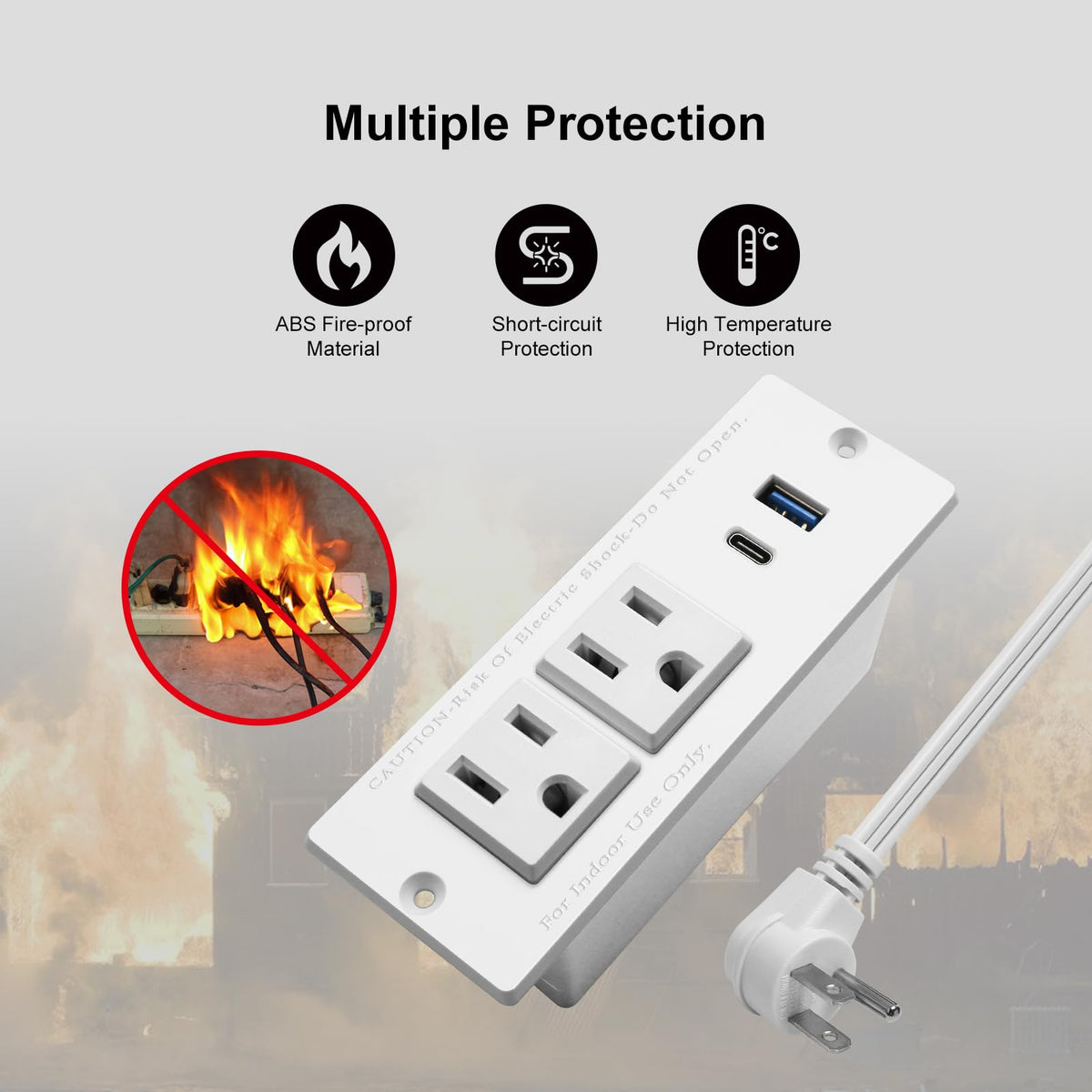 4Leaf compact power hub for sofa tables and desks