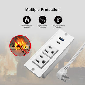 4Leaf compact power hub for sofa tables and desks