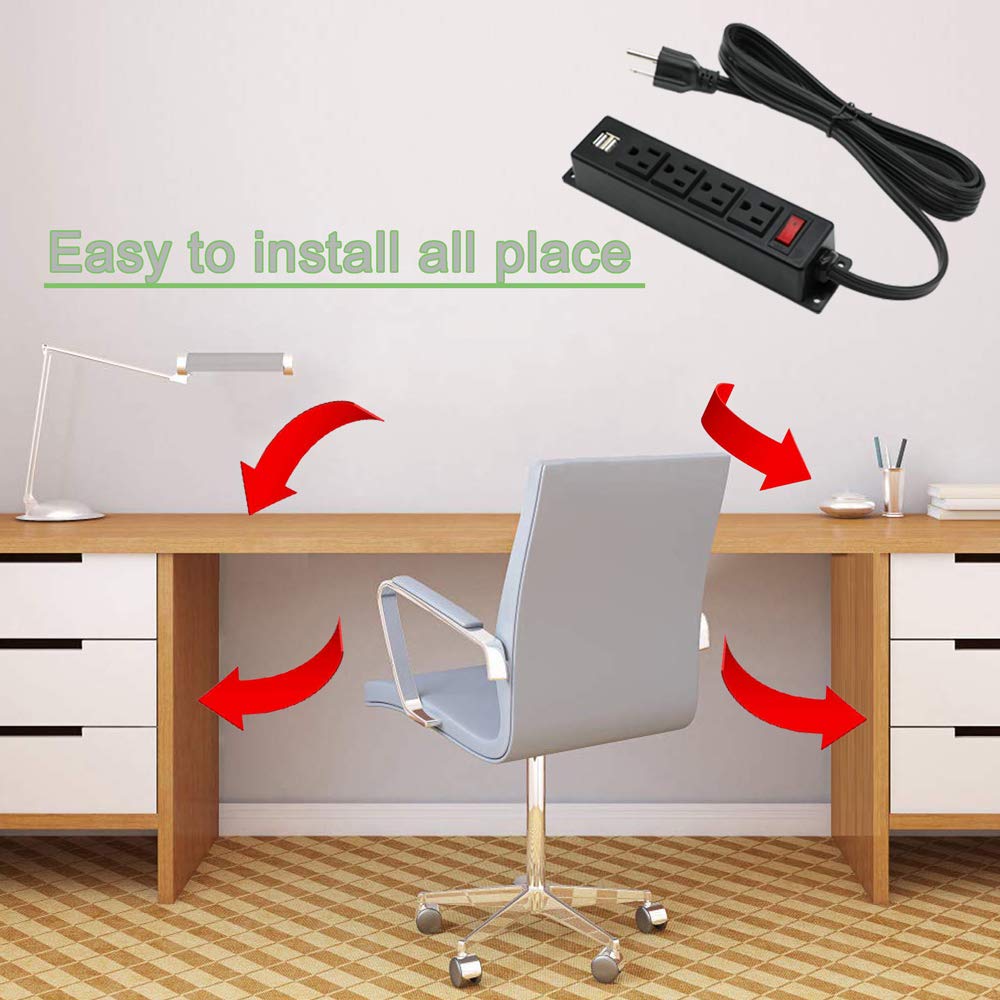 UL-certified outlets and on/off switch for safe power control