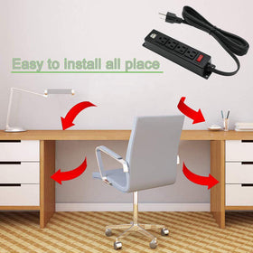 UL-certified outlets and on/off switch for safe power control