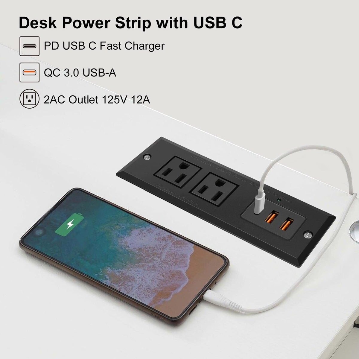 4 LEAF USB-C PD 20W fast charging port