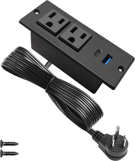 4 LEAF USB-C recessed power strip mountable for a clean, cable-free desk setup.
