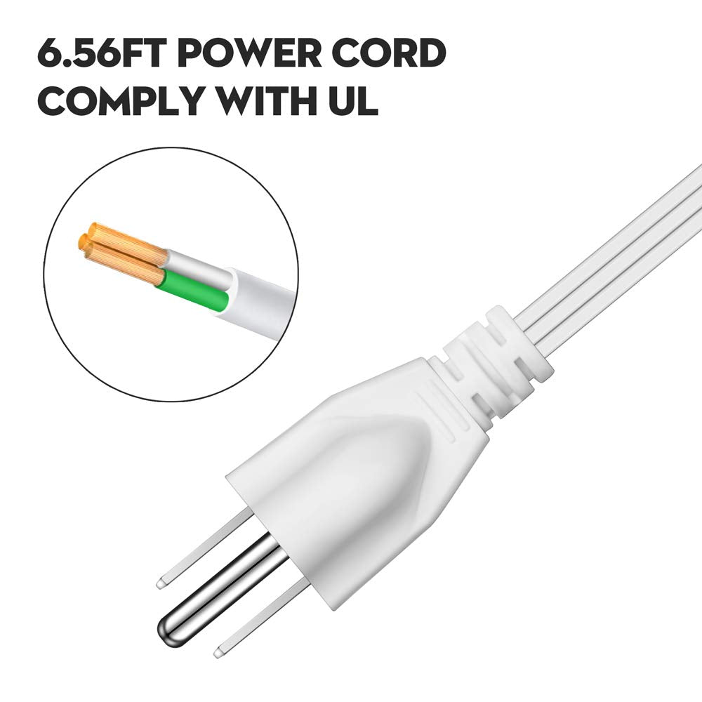 4 LEAF USB power strip with 6.56 ft extension cord for flexible placement.