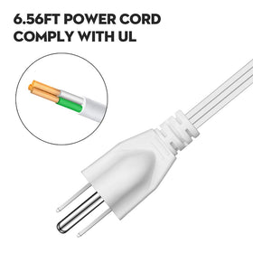 4 LEAF USB power strip with 6.56 ft extension cord for flexible placement.