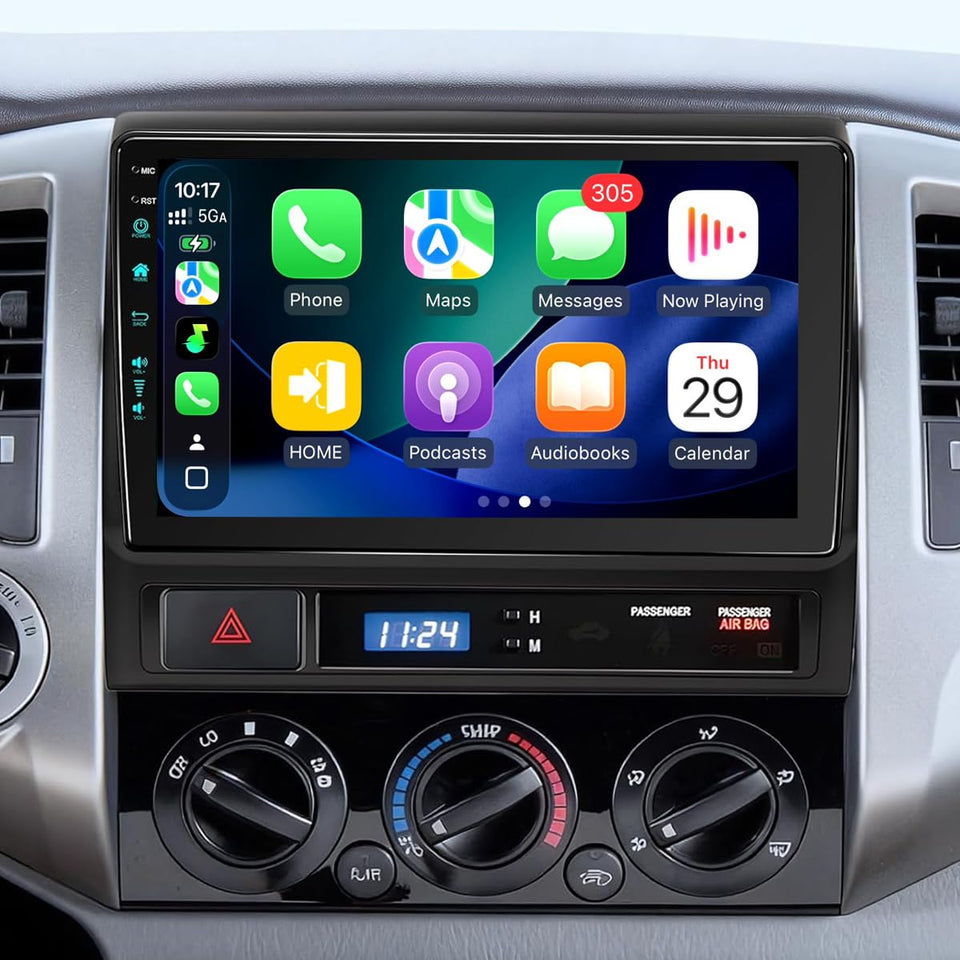 4uAuto 5G-WiFi6 headunit closeup highlighting fast performance for smooth driving