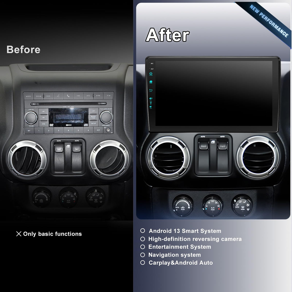 4uAuto 5G WiFi6 wireless CarPlay Android Auto for hands-free control