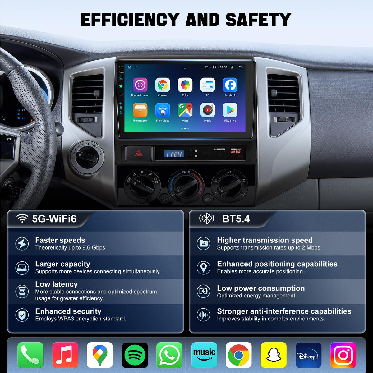 4uAuto steering wheel controls integration for hands-free media and volume management