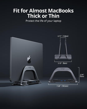 4URPC dock side profile with cables routed, keeps workspace tidy