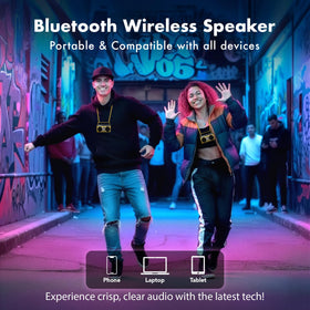 Bluetooth pairing setup on the 50th Anniversary Hip Hop speaker for enhanced stereo sound.