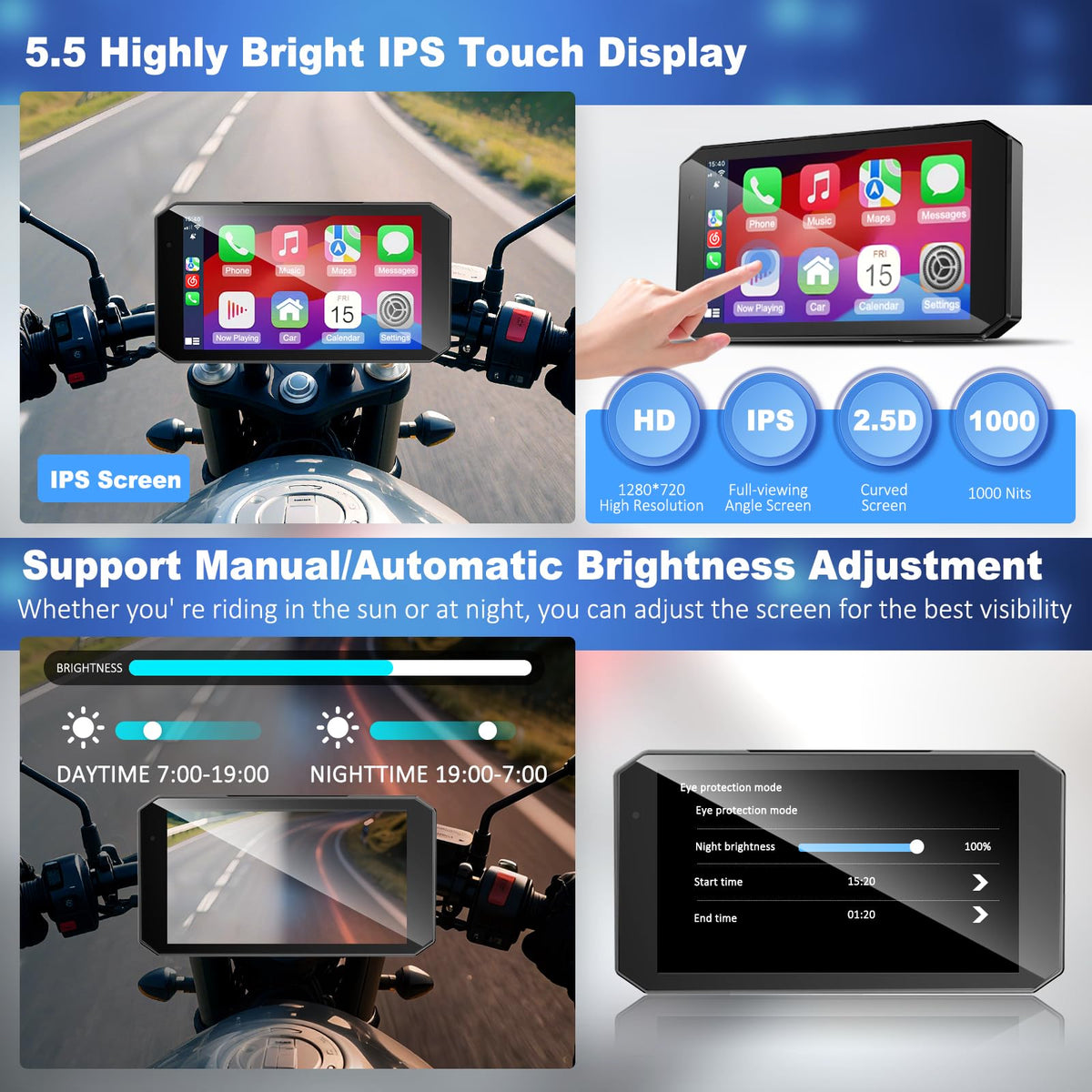 52HZ 5G wifi and dual Bluetooth for music sharing and intercom