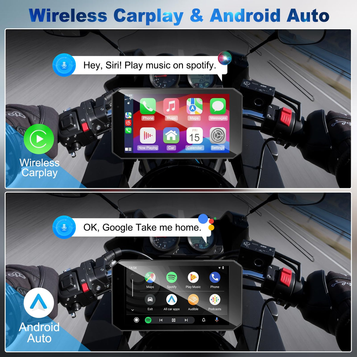 52HZ TPMS real-time tire pressure readouts for safer rides
