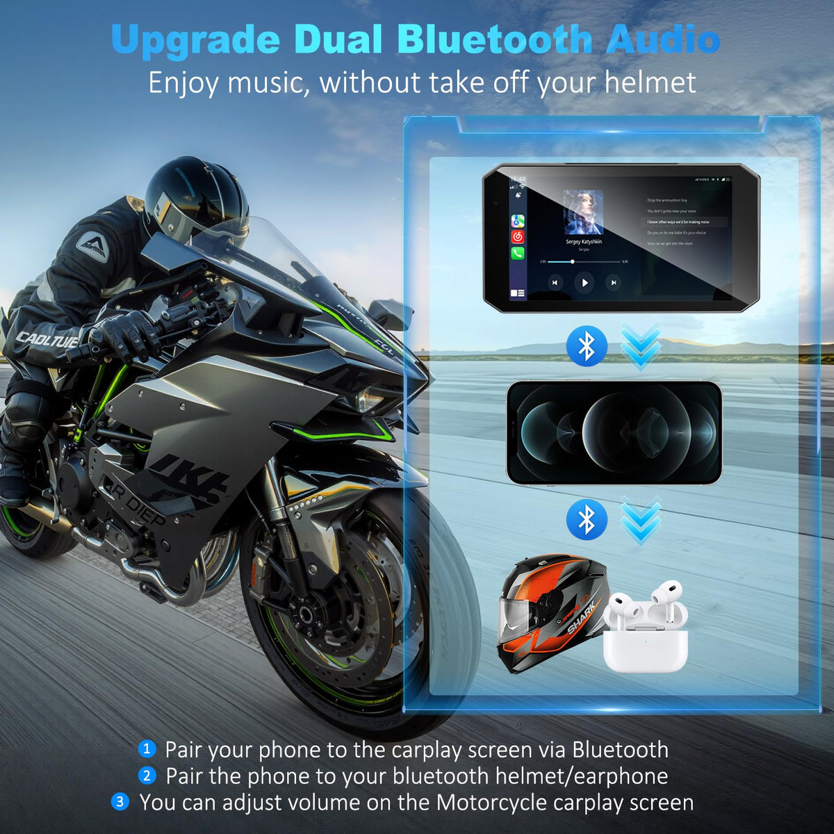 52HZ waterproof quick-release mount for easy removal in any weather