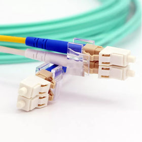 5er Link Technology caps on patch panel in datacenter protecting ports
