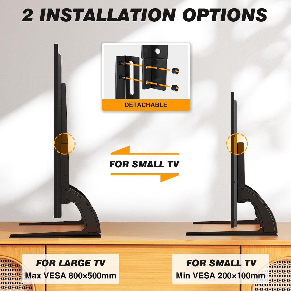 5Rcom detachable leg components laid out for compact customization benefit