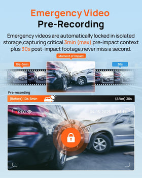 70mai 24h parking mode provides continuous monitoring even when you’re away