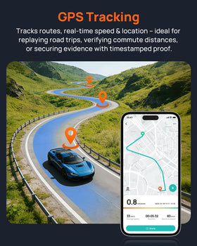 70mai A500S seamless loop recording preserves latest footage automatically