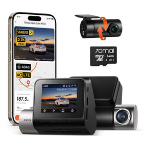 70mai A510 front dash cam captures 1944P clarity for daytime driving