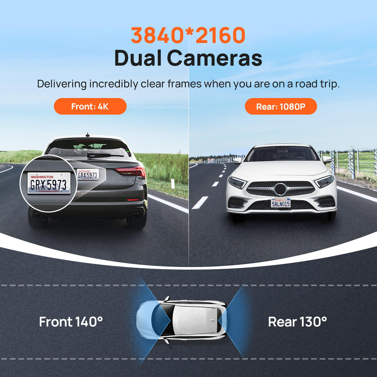 70mai A800S StarVis sensor and seven-layer glass for low light clarity