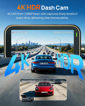 70mai A810 Lite rear camera records 1080p footage for parking