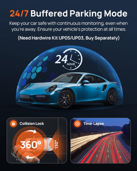 70mai ADAS and voice control provide hands-free operation and safety alerts.