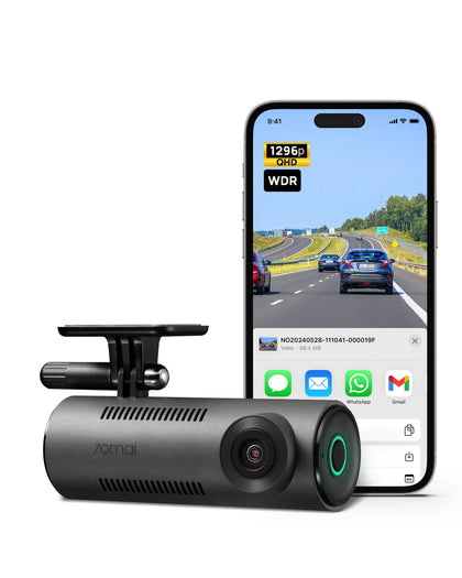 70mai M310 front view showing camera and compact design benefit clear recording