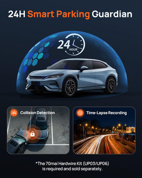 70mai M800 ADAS and voice control for safer hands-free operation.