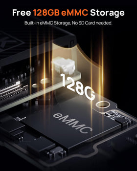 70mai M800 built-in 128GB storage for seamless recording.