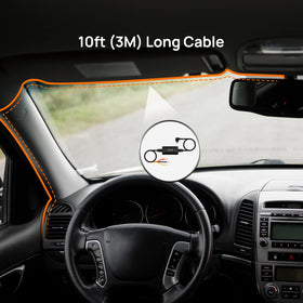 70mai UP02 installed in parked car showcasing 24/7 surveillance protection