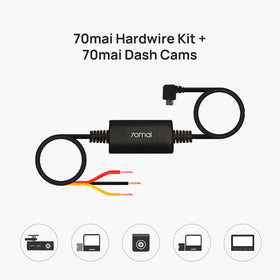 70mai UP02 micro USB connector detail showing reliable camera power delivery