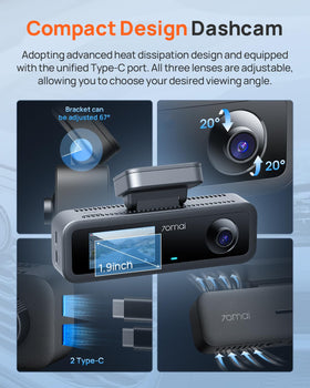 70mai voice control for hands‑free operation while driving