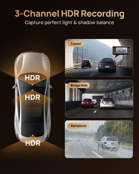 70mai Wi-Fi 6 with OTA updates enables fast access to footage and GPS data.