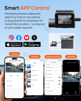 70mai 125-degree wide-angle lens covers multiple lanes and signs