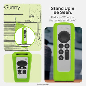 73andsunny GripStand AirTag-compatible slot helps track the remote with your phone.