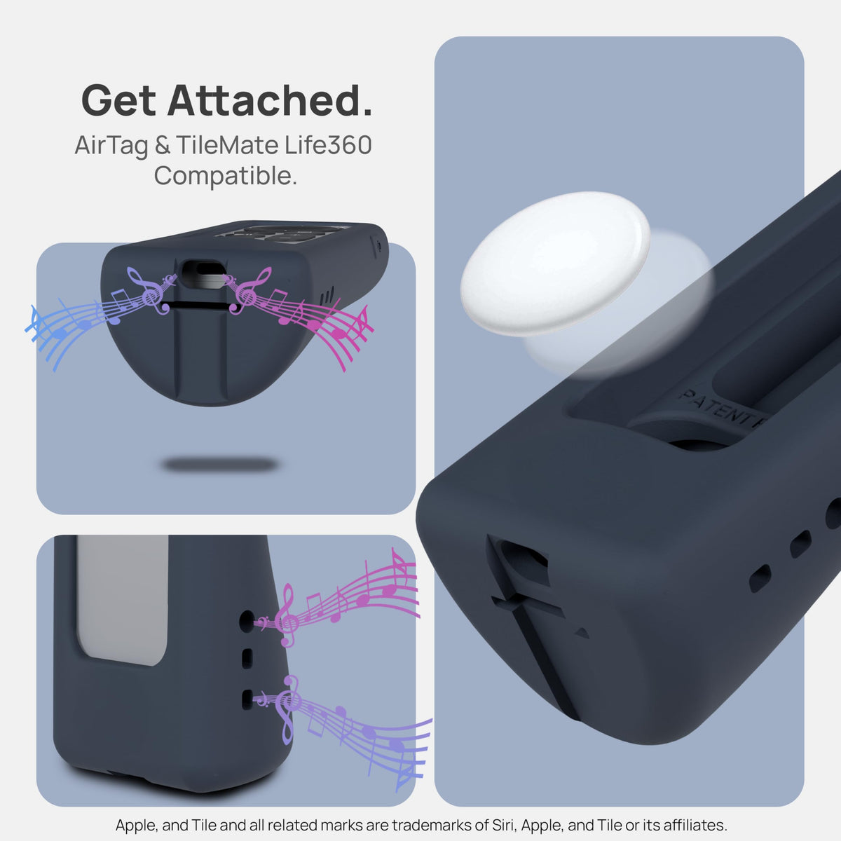 73&Sunny GripStand works with AirTag to locate the remote quickly.