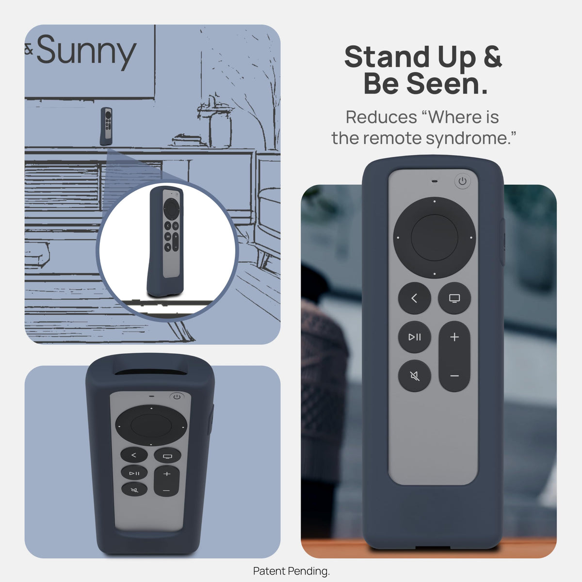 73&Sunny GripStand textured silicone enhances grip and comfort during use.