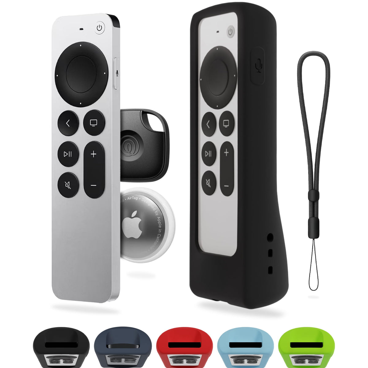 73andsunny GripStand stand-up remote cover keeps the Siri Remote visible and easy to grab