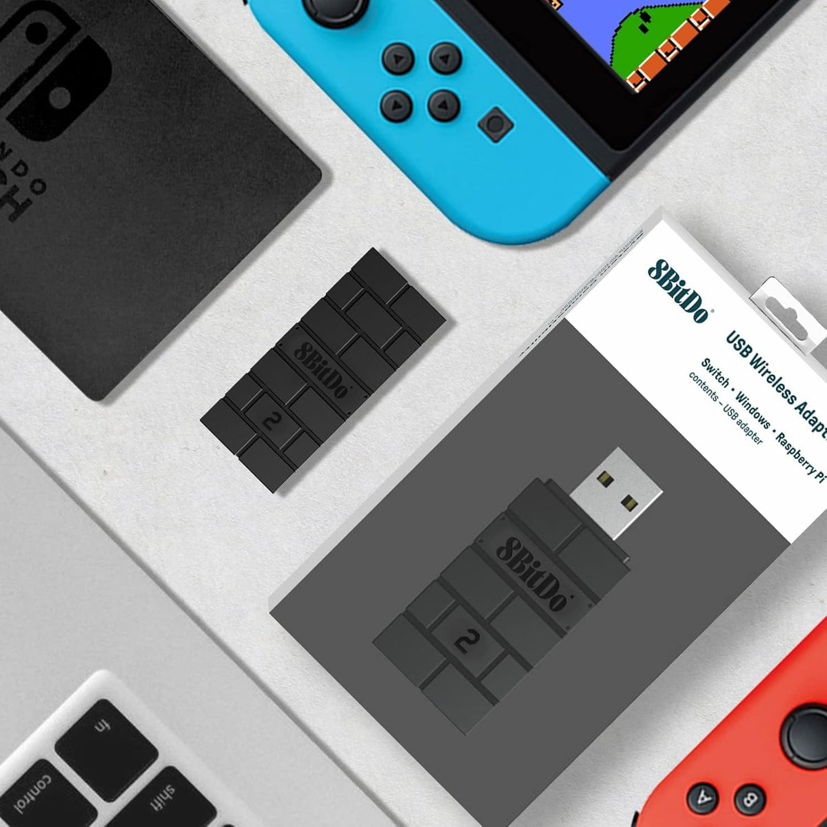 8Bitdo Adapter Switch Controller 2 USB compatible with PS5/PS4 for flexible play