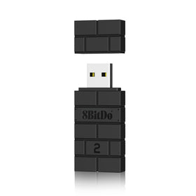 8Bitdo Adapter Switch Controller 2 USB dongle connected to Windows PC for wireless control
