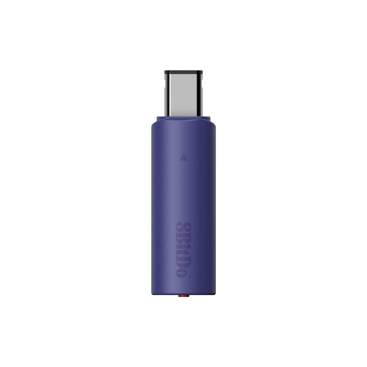 8BitDo receiver close-up of casing texture for durable portable design benefit