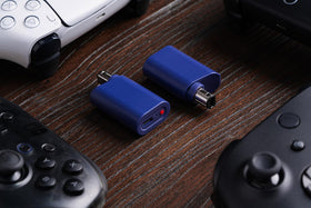 8BitDo receiver paired with Xbox controller showing wireless play flexibility