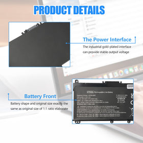 Battery kit includes three precision screwdriver tools for HT03XL replacement