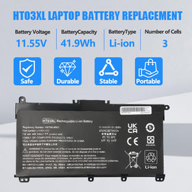 HT03XL battery side connector visible for easy replacement
